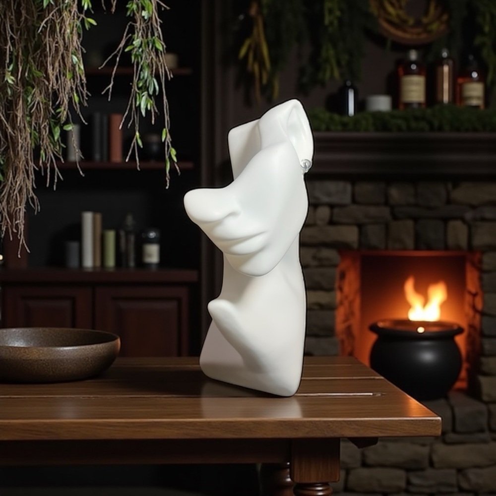 Stunning Silver Cat Moon Earrings - NWOT - Picture 2 of 6